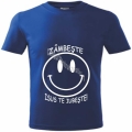 Tricou tineret-copii albastru royal,  Zambeste, Isus te iubeste!